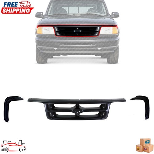 New front black grille left - new,