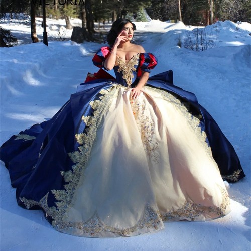 Snow princess navy blue and - princess,