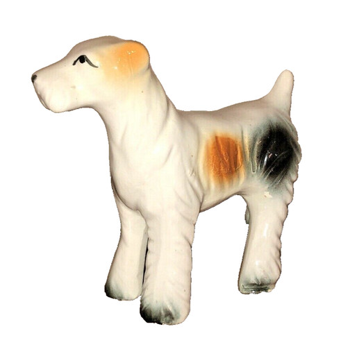 Vintage porcelain airedale - vintage,