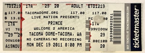 Prince full ticket - prince,