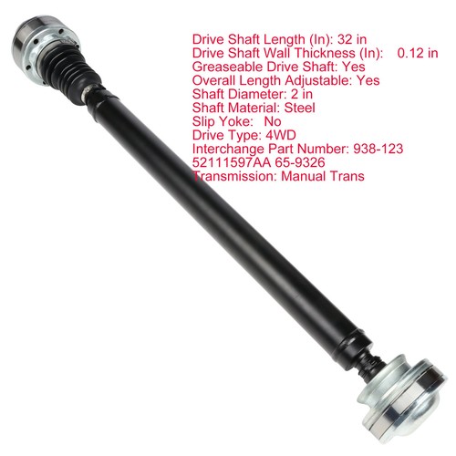 Scitoo 4wd driveshaft prop - 4wd, mt