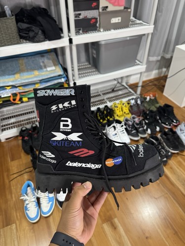 Balenciaga combat strike boots - balenciaga,