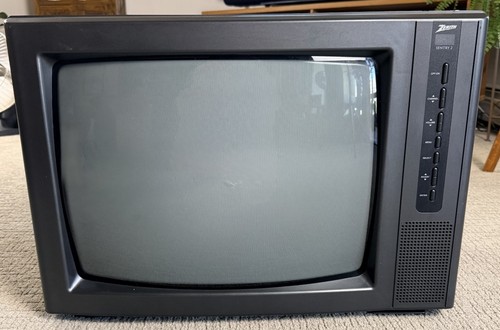 Vintage zenith crt tv - vintage,