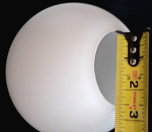 Frosted white glass globe - 🔥,