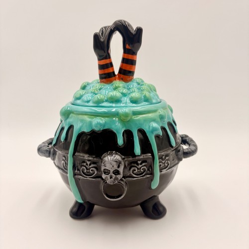 Blue sky halloween ceramic - blue,