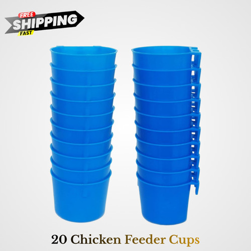 Pack chicken feeder cups - pack, of
