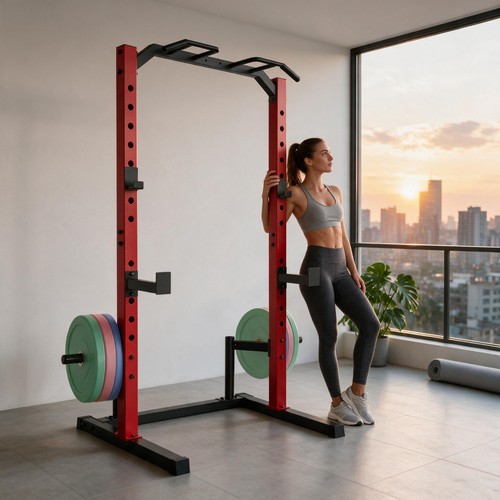 Adjustable squat rack - adjustable,