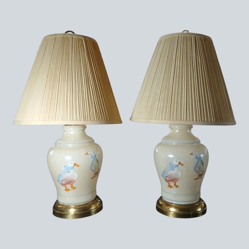 Pair vintage country goose - pair,