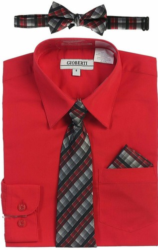 Boys dress shirt - boys, solid