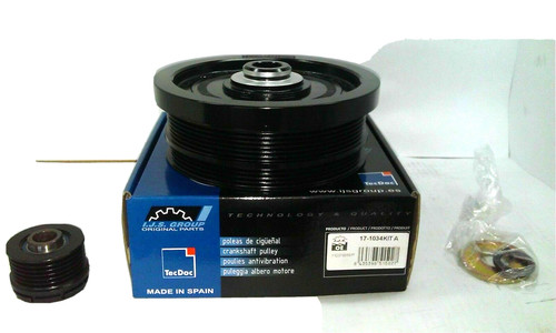 Motor shaft pulley damper - motor,