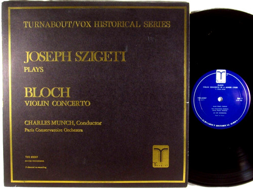 Szigeti bloch violin concerto - bloch,