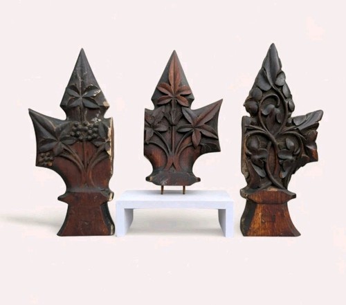 Victorian hand carved wooden - carved,