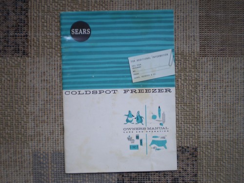 Vintage 1962 sears coldspot - vintage,