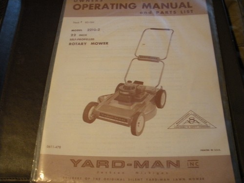 Yard man antique tractor - man,
