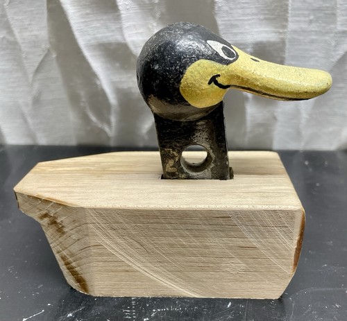 Vintage cast iron duck head - cast,