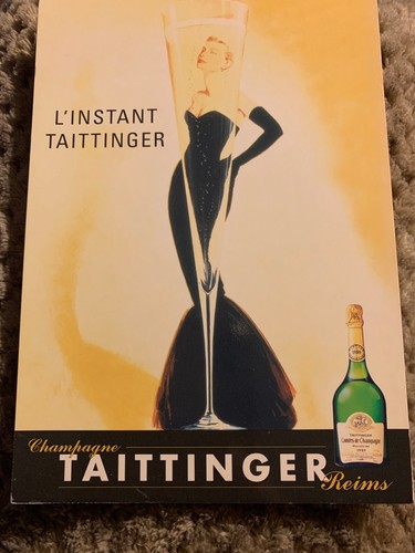 Vintage postcard taittinger - vintage,