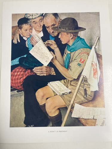 Norman rockwell boy scout bsa - rockwell,