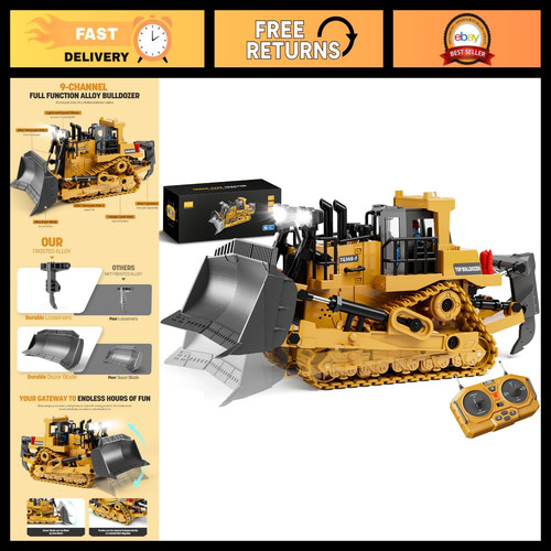 Metal bulldozer toy - rc,