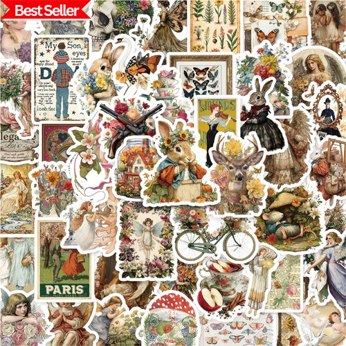 300 pcs vintage - 300, stickers,