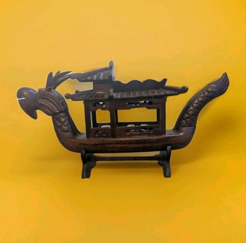 Chinese carved rosewood - rosewood, dragon