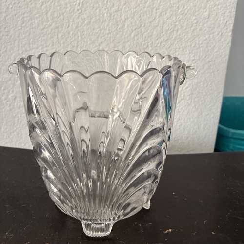 Vintage clear glass ice - clear, bucket