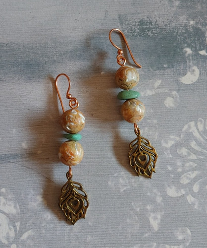 Vintage earrings mother - , of