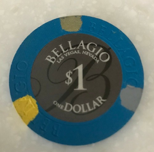 Bellagio casino chip las - bellagio, $1