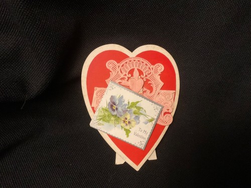 Vintage pansy valentine - to,