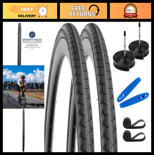 Pack 700c road bike tires - 2-pack,