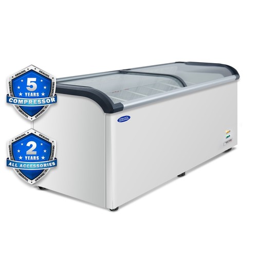Curved top display freezer - curved,