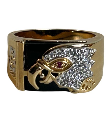 Mens eagle head ring size - head,