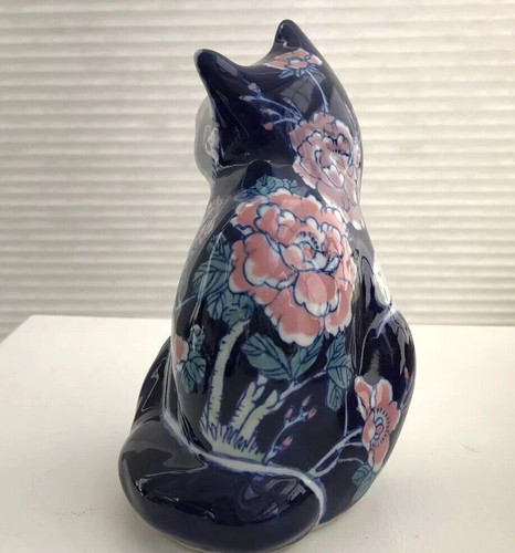 Vintage blue white cat - white,