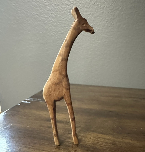 Hand carved wooden - wooden, giraffe