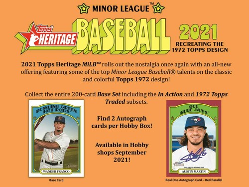 2021 topps heritage - heritage, minor