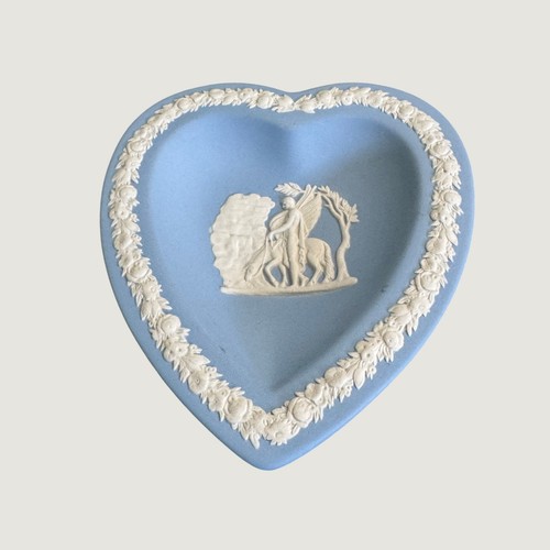 Wedgwood blue jasperware heart - blue,