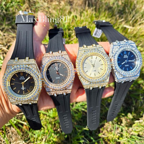 Men iced watch - iced, band