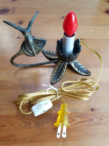 Hummingbird lamp tall - hummingbird, 4"