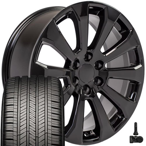 5922 black 22x9 rims - 22x9,