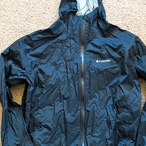 Columbia black hooded full - columbia, zip