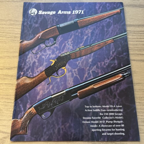 1971 savage arms catalog - arms,