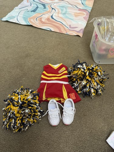 American girl doll cheerleader - american,