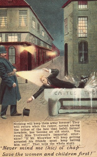 Drunk man cattle - drunk, in