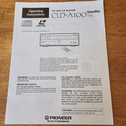 Ntsc pioneer laseractive - ntsc,