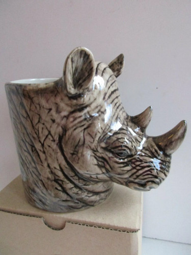 Quail ceramics rhino desk tidy - rhino,