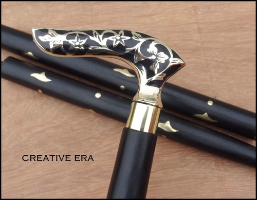 Antique brass victorian handle - brass,