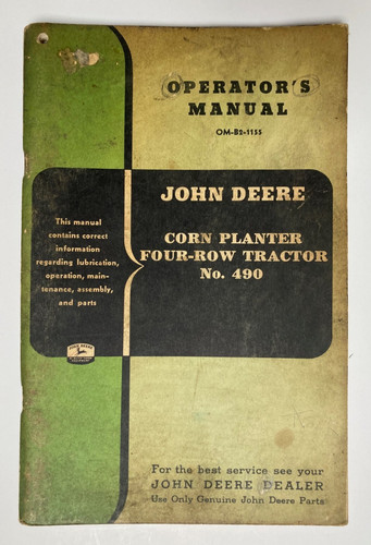 John deere 490 row - deere, corn