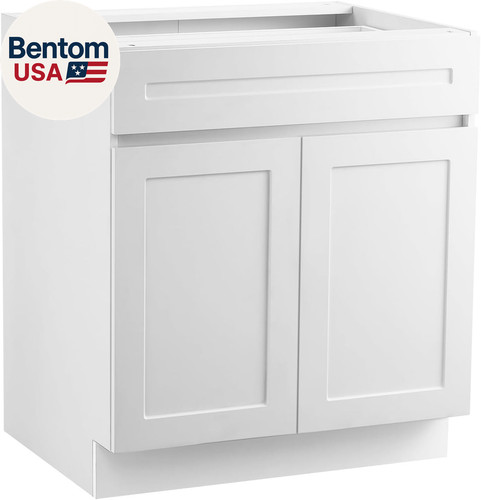 White shaker base cabinet - shaker,