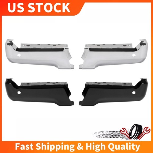 Black chrome rear bumper - rear,
