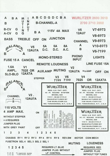 Wurlitzer jukebox 2600 2610 - wurlitzer,
