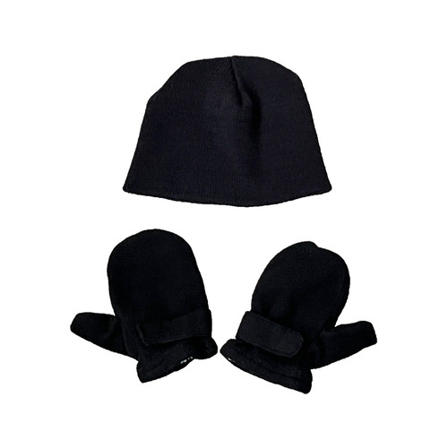 Toddler kids black - kids, beanie